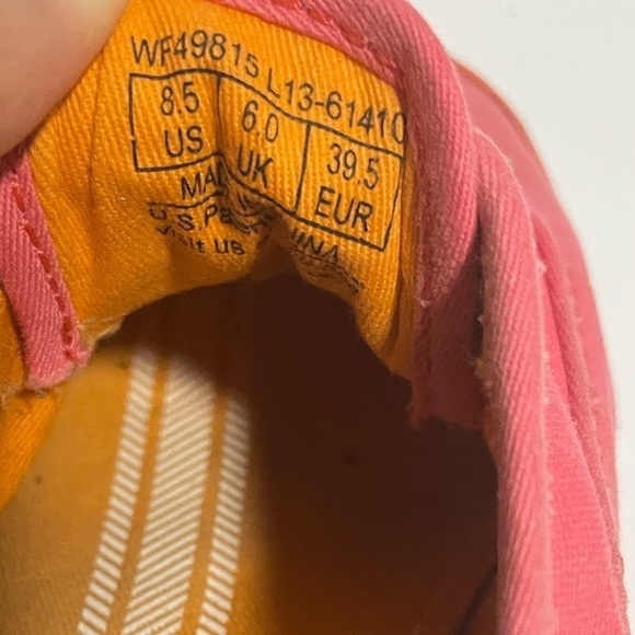 Keds Coral Canvas  4 Eyelet Tie Ribbon Lace Comfort Flats Shoes Sneakers - Picture 8 of 8